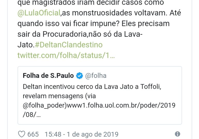 Renan: "Deltan chantageou STF para prender Lula"