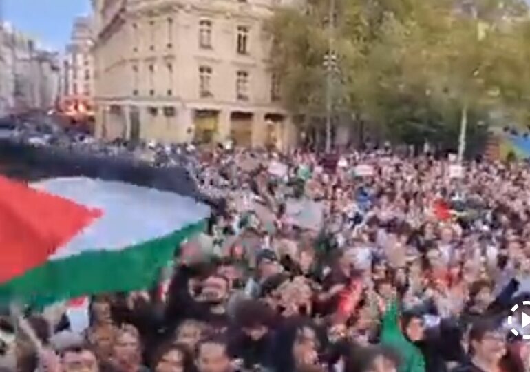 Milhares vão às ruas em NY, Paris e no Oriente Médio defender o povo palestino