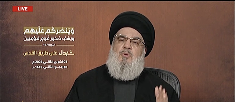 Líder do Hezbollah diz que comunidade muçulmana pode revidar Israel por genocídio palestino em Gaza